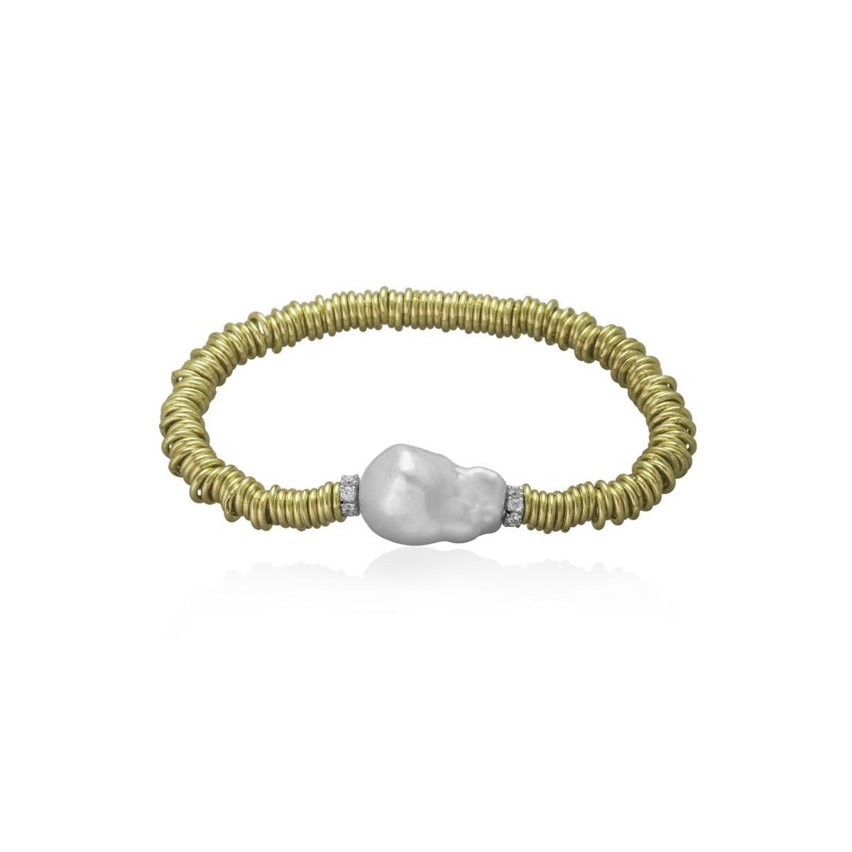 Pulsera Siena en plata dorada