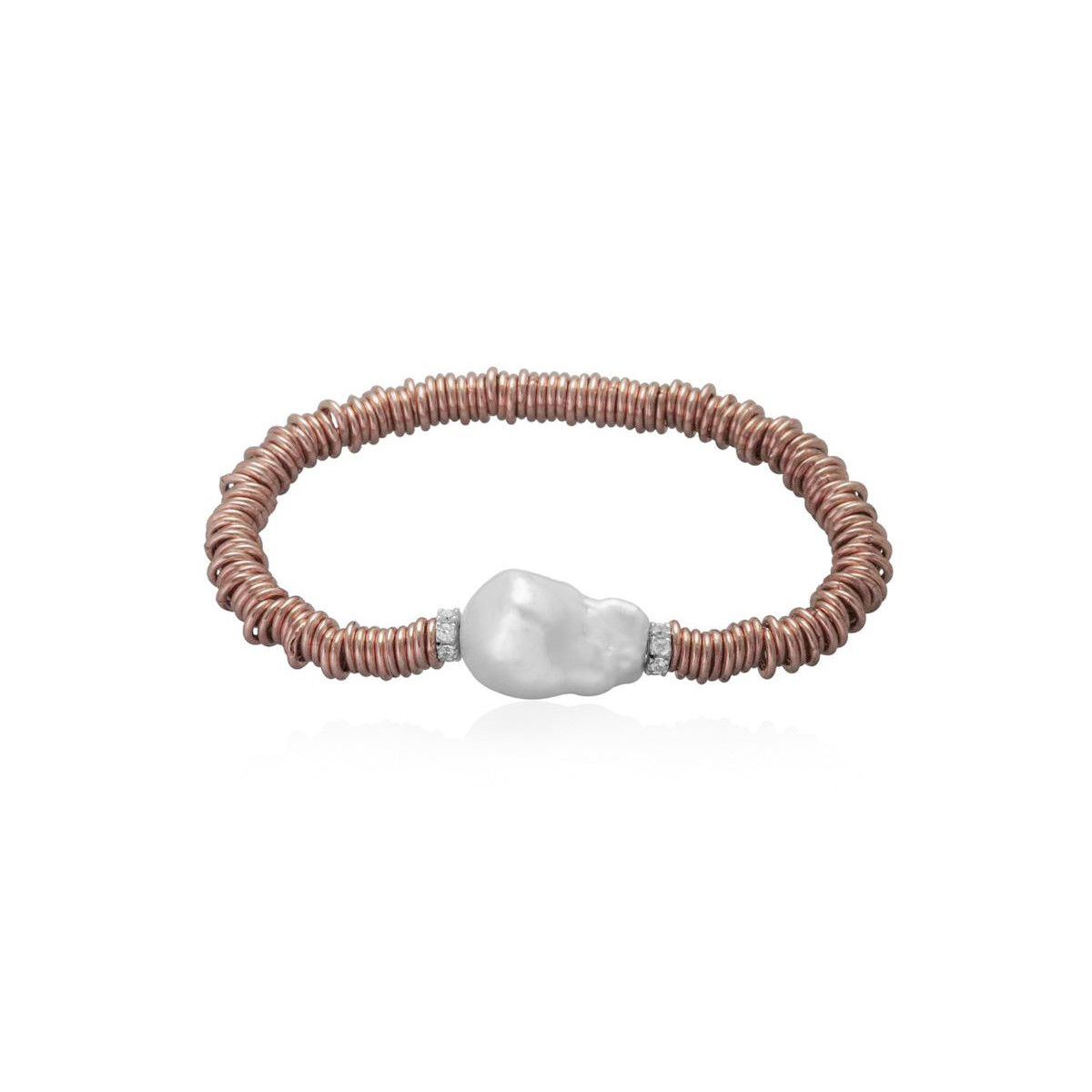 Pulsera Siena en plata rosa