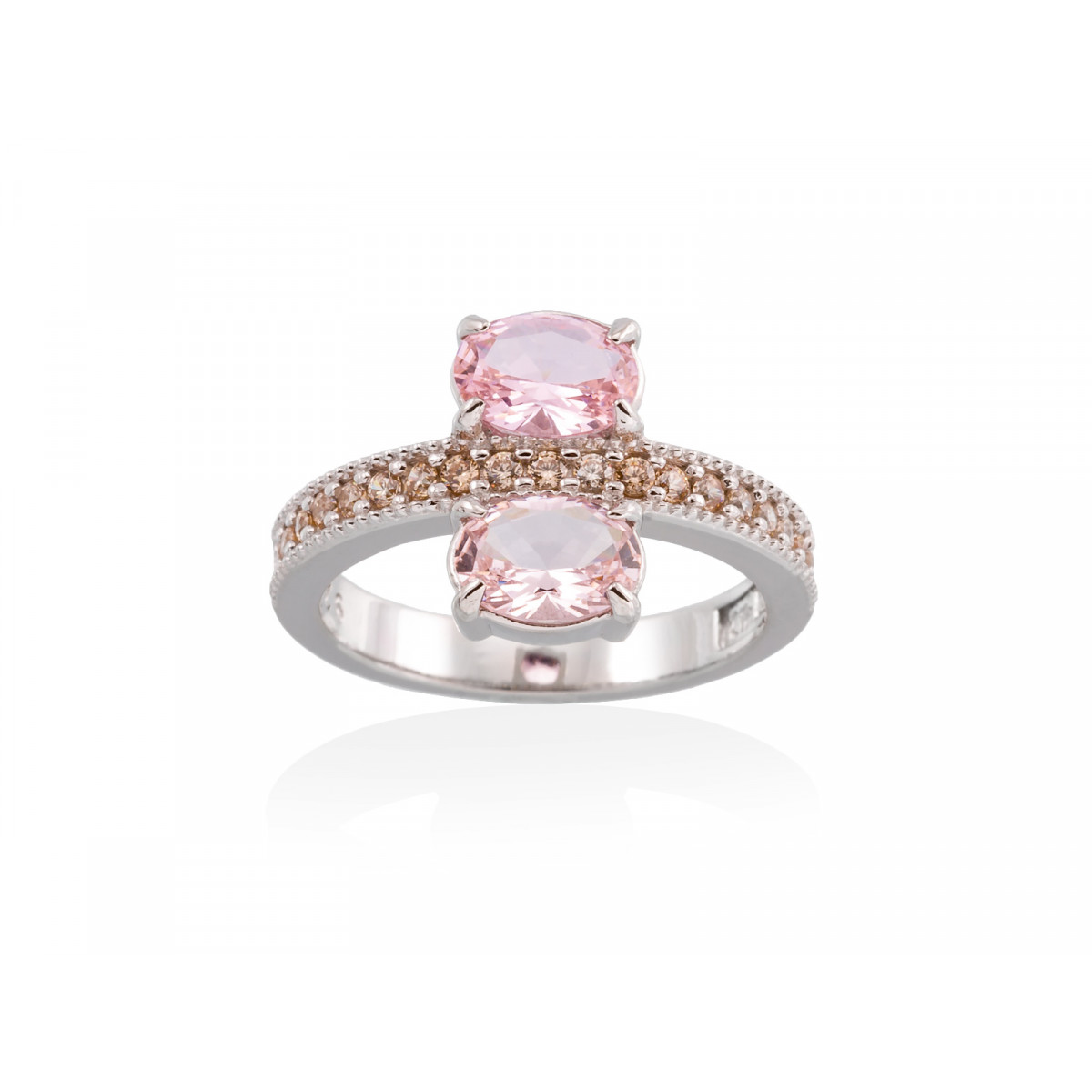 Anillo Mirrow Rosa en plata