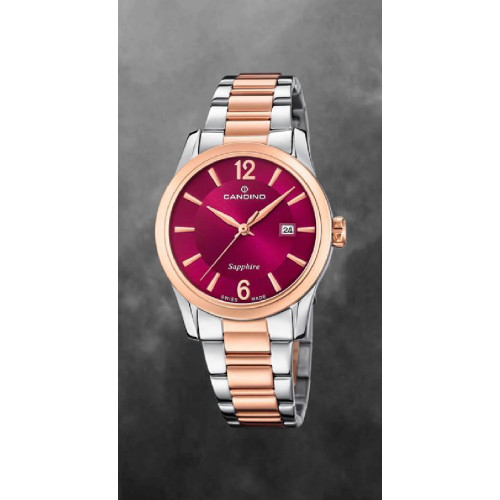 RELOJ CANDINO SWISS BURDEOS