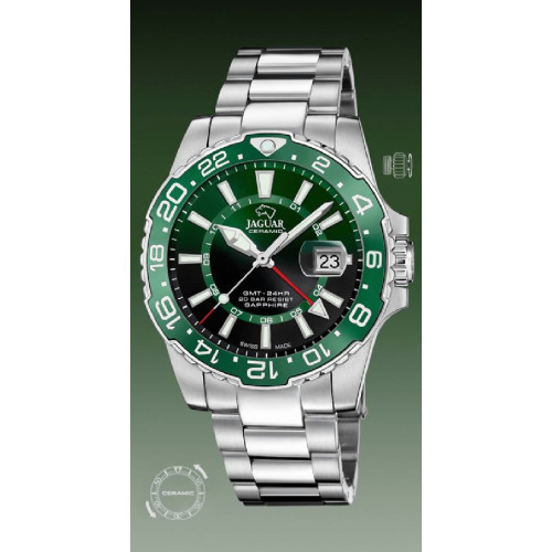 RELOJ JAGUAR SWISS VERDE/NEGRO