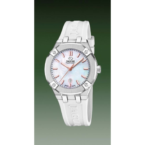 RELOJ JAGUAR SWISS BLANCO NACARADO